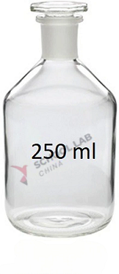 Clear Glass Reagent Bottle - 250ml - Pack of 10